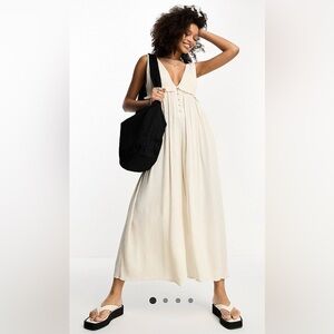 ASOS - Tiered Crinkle Frill Jumpsuit